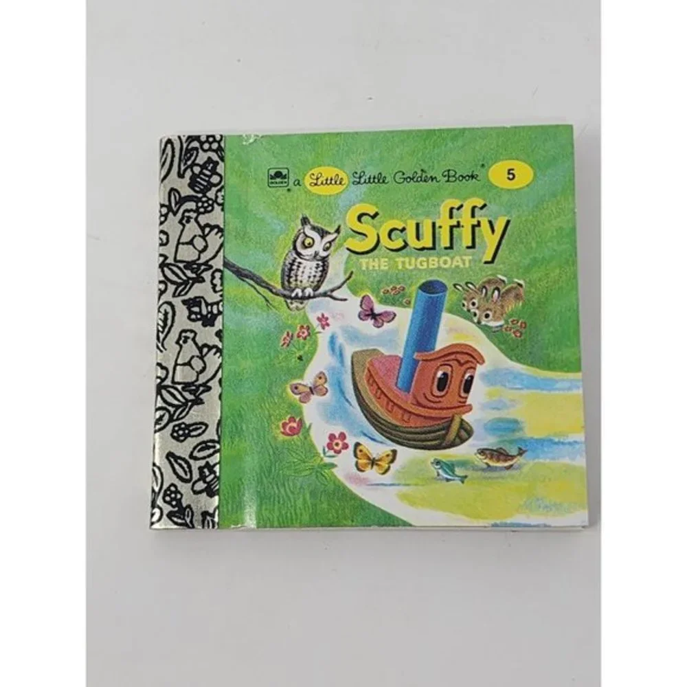 2000 Hallmark Keepsake‎ Scuffy The Tugboat With Little Golden Book Ornament